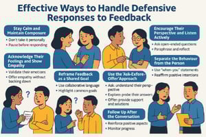 Effective ways to handle defensive responses to feedback